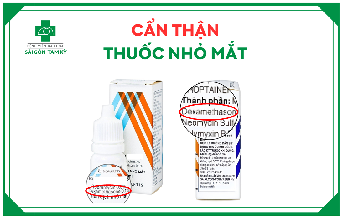 CẨN TRỌNG VỚI THUỐC NHỎ MẮT