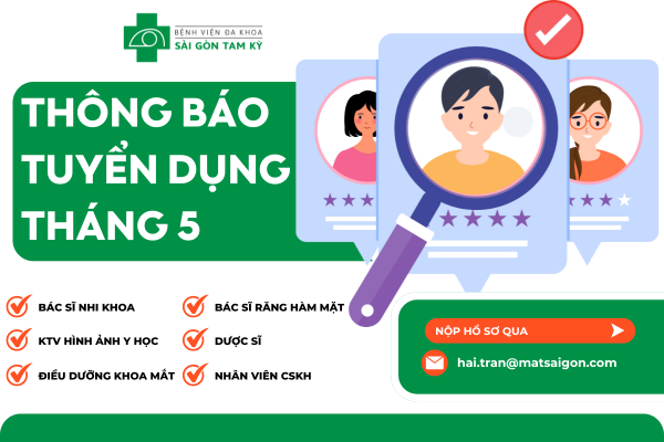 THÔNG BÁO TUYỂN DỤNG THÁNG 5