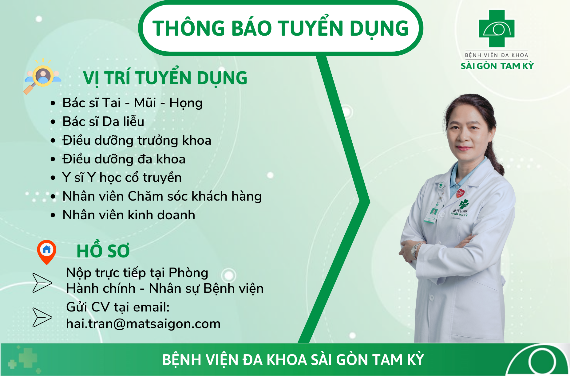 THÔNG BÁO TUYỂN DỤNG THÁNG 12.2022