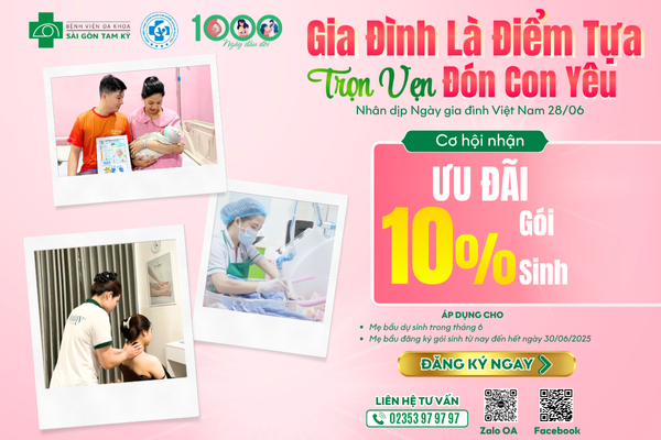SINH CON TRỌN GÓI NHẸ NỖI LO ÂU VỚI ƯU ĐÃI 10%